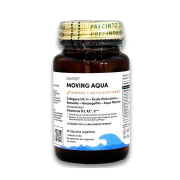 MOVING AQUA (90 caps.), con Colágeno y Ácido Hialurónico. Huesos y Articulaciones