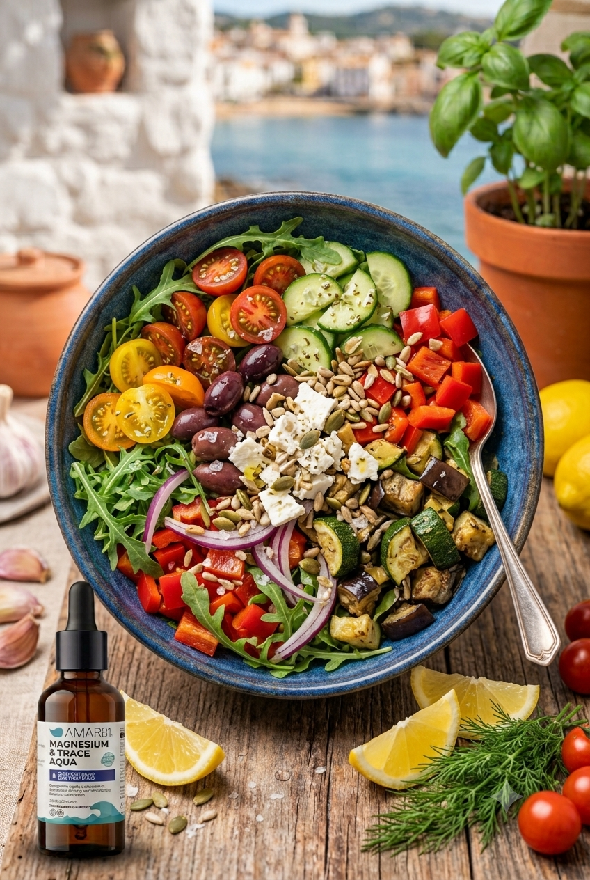 Ensalada Mediterránea de Proximidad con Aliño Mineral