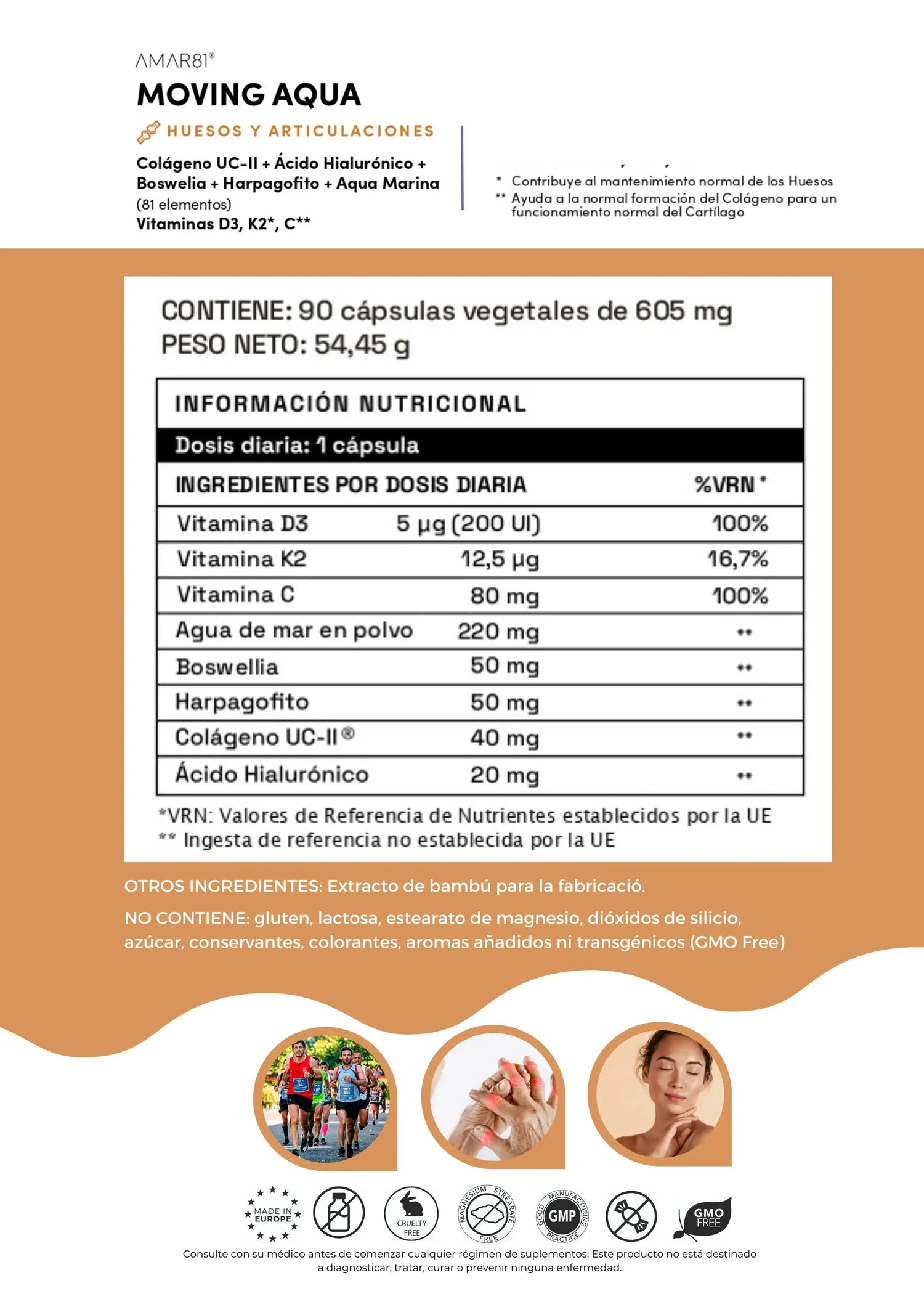 Información nutricional MOVING AQUA